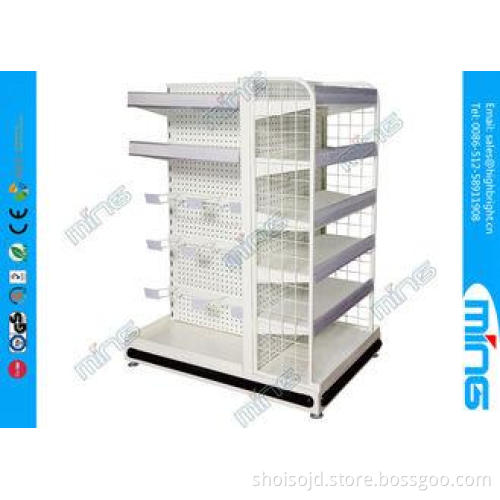 Metal Light Duty Supermarket Display Shelves Powder Finish